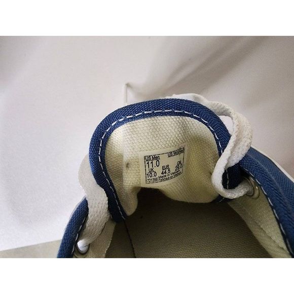 Mens Size 11 Vans Authentic Navy skateboard shoe excellent condition - Picture 3 of 7